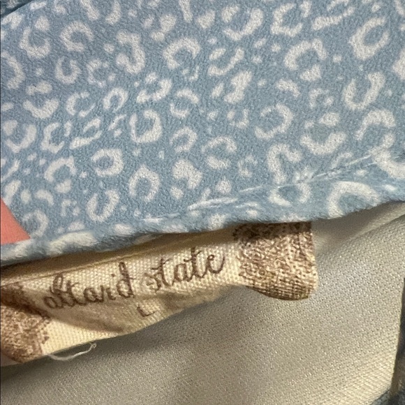 Leopard Blue Ruffle Dress - Picture 2 of 4